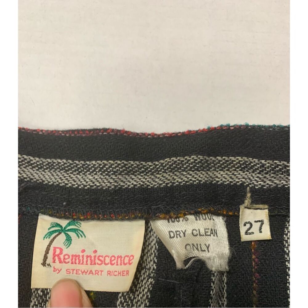 Vintage Wool Striped Pants - Picture 5 of 9